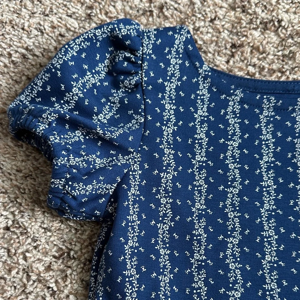 NWT POLO BY RALPH LAUREN GIRLS FLORAL STRETCH PONTE DRESS - Picture 2 of 10